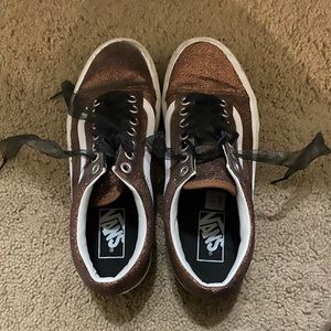 Vans sparkly shoes